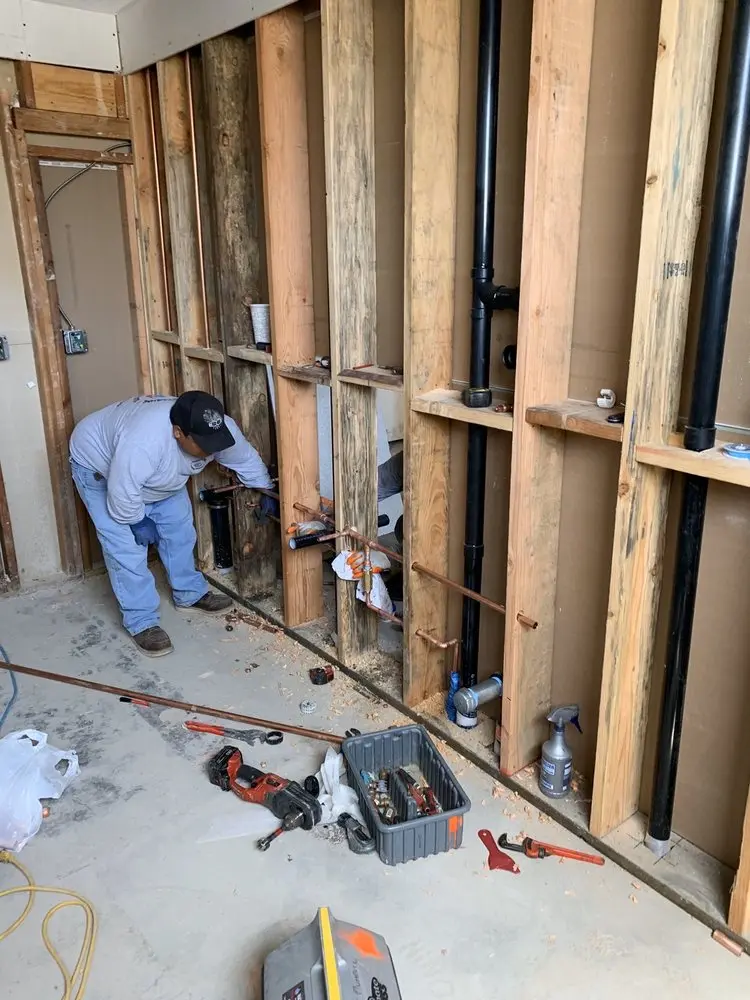 Commercial rough-in plumbing for Gas Line Repair in Southeast Richfield
